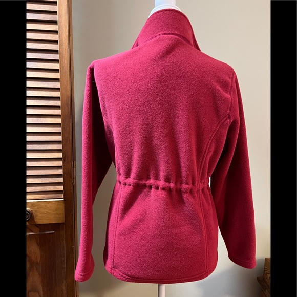♥️ Host Pick♥️ L.L. Bean Polartec Fleece Jacket, Raspberry, Small Petite - Picture 3 of 13